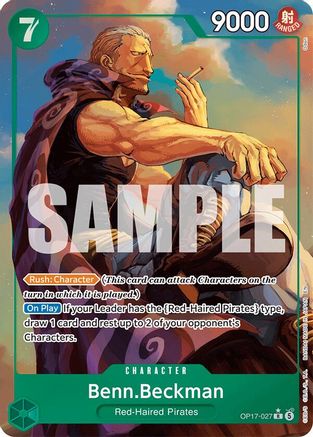 Benn.Beckman (Alternate Art) (OP17-027) - The World's Strongest Warriors