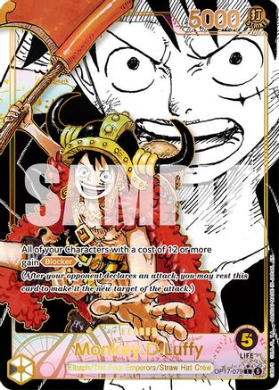 Monkey.D.Luffy (079) (Super Leader Alternate Art) (OP17-079) - The World's Strongest Warriors