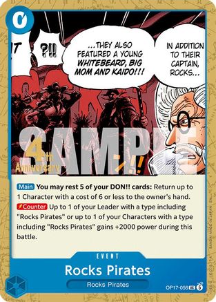 Rocks Pirates (OP17-056) - The World's Strongest Warriors Release Event Cards