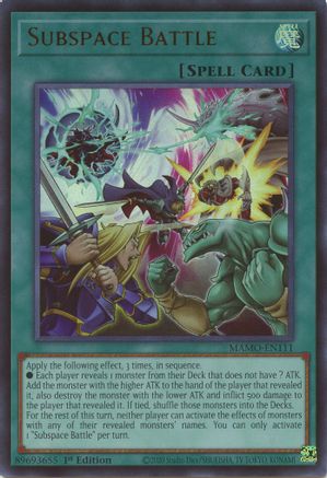 Subspace Battle (MAMO-EN111) - Magnificent Monsters 1st Edition