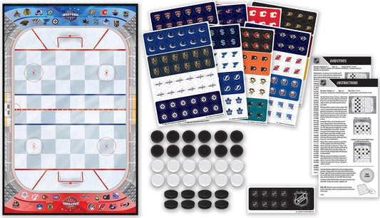 NHL League Checkers Board Game