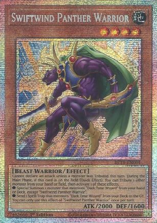 Swiftwind Panther Warrior (Starlight Rare) (BETB-EN001) - Beyond the Brave 1st Edition