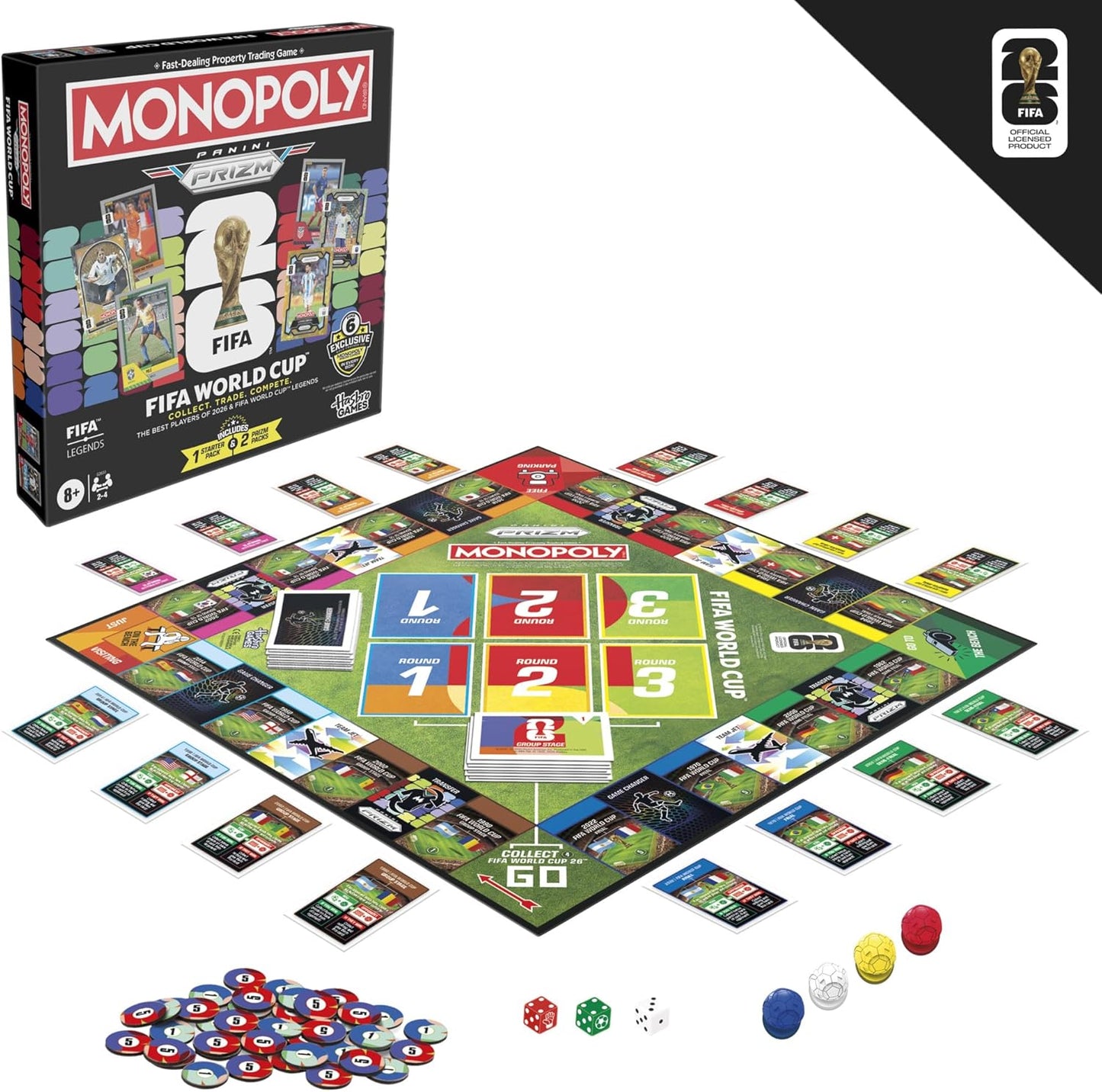 2026 Panini Prizm Soccer Monopoly Game