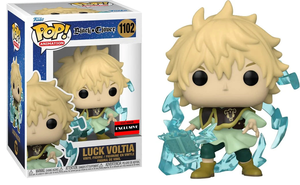 Funko Pop! Black Clover Luck Voltia Vinyl Figure #1102 (Anime Exclusive)