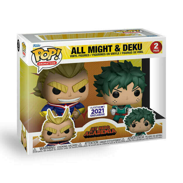 Funko POP! My Hero Academia All Might & Deku Funimation 2-Pack Exclusive