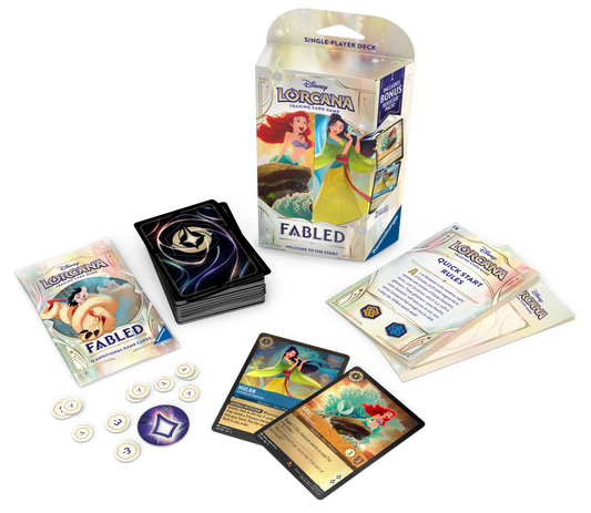Disney Lorcana Fabled Starter Deck Bundle