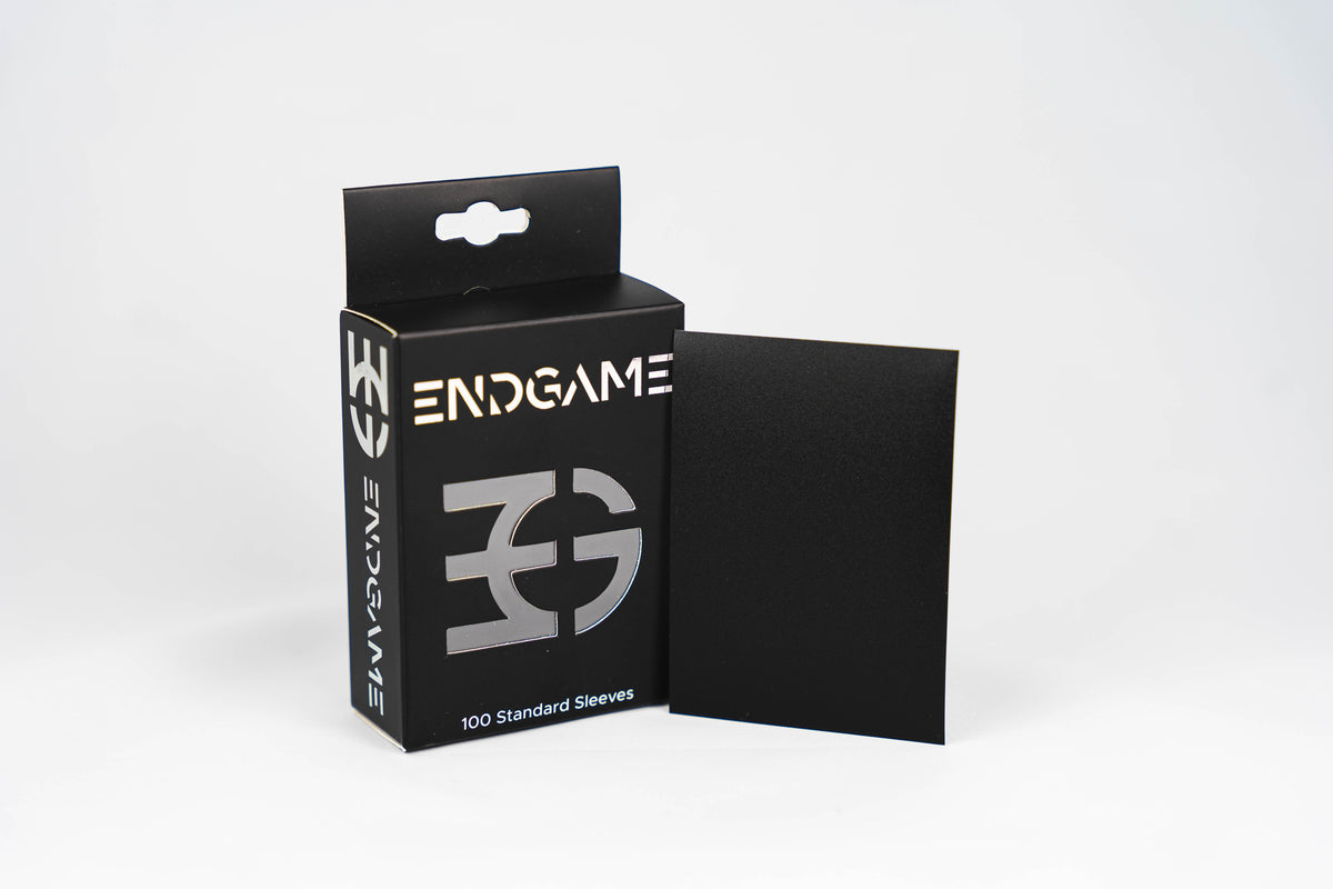 ENDGAME: 100ct Standard Size Sleeves Obsidian Black