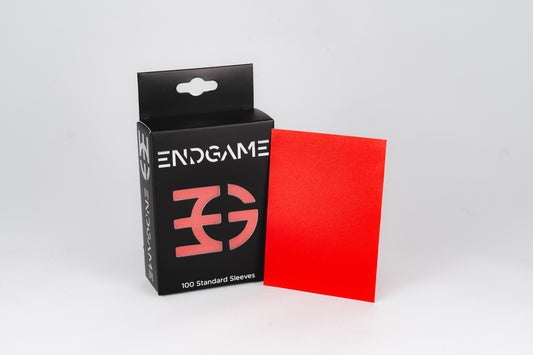 ENDGAME: 100ct Standard Size Sleeves Poppy Red