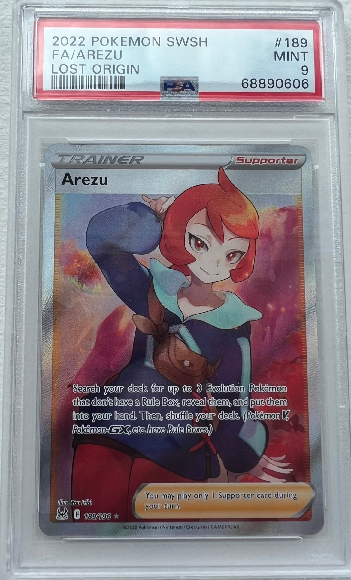 PSA 9 Arezu #189 - Origine perdue