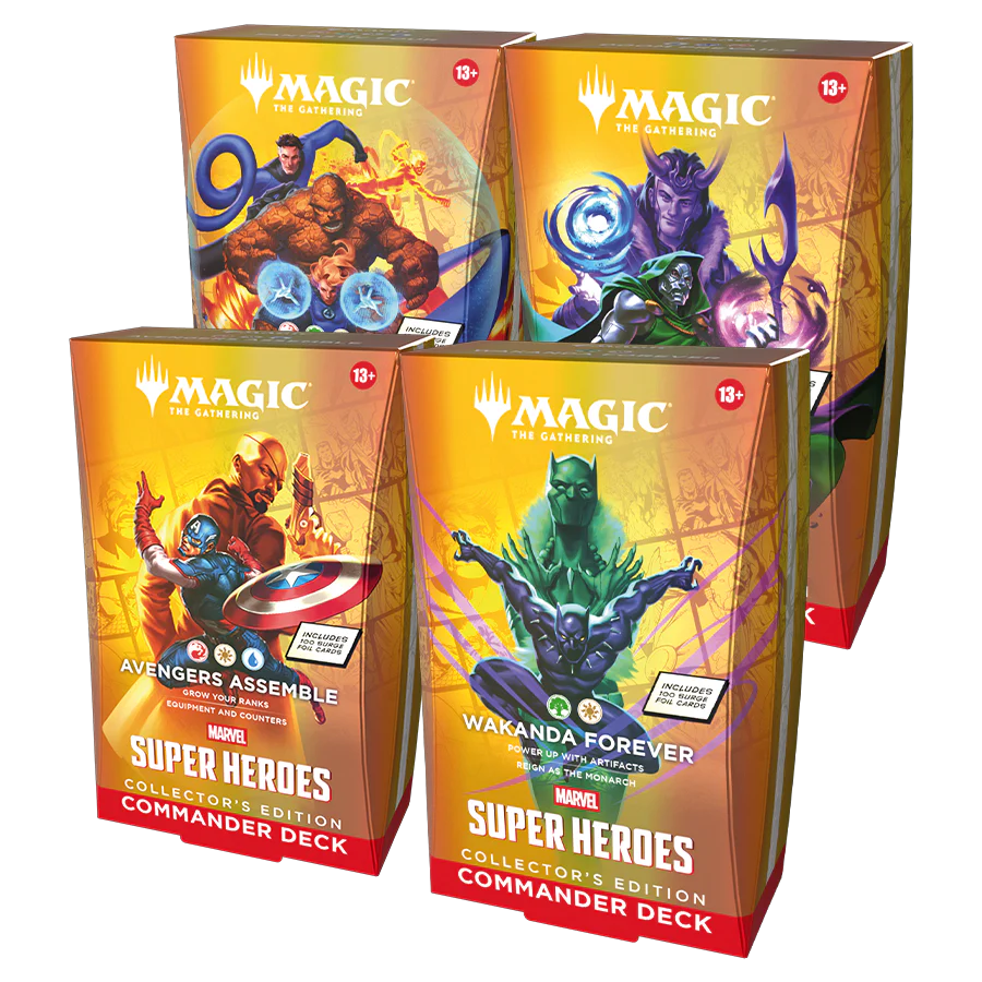 Marvel Super Heroes Commander Deck Collector's Edition (Set of 4)