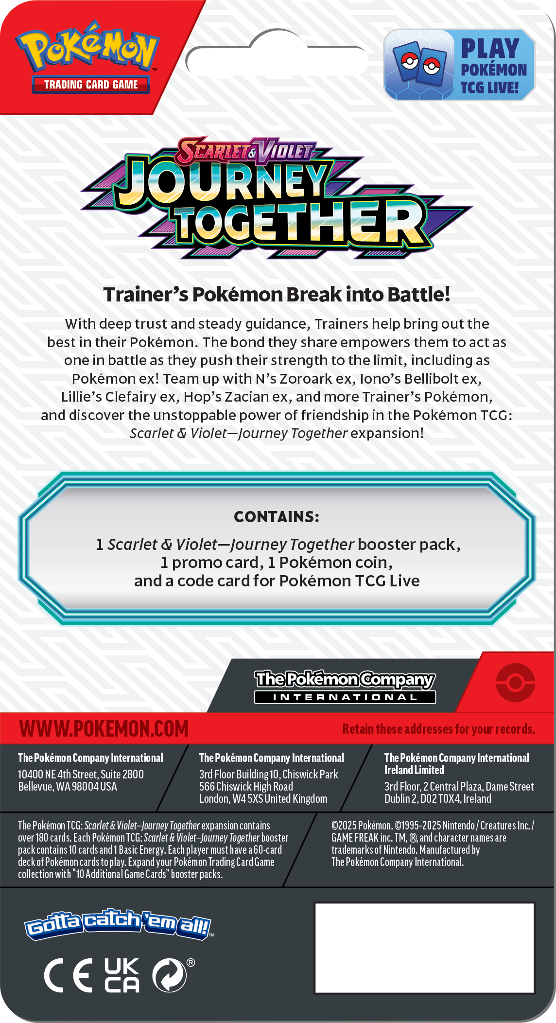 Scarlet & Violet—Journey Together | Checklane Blister Pack