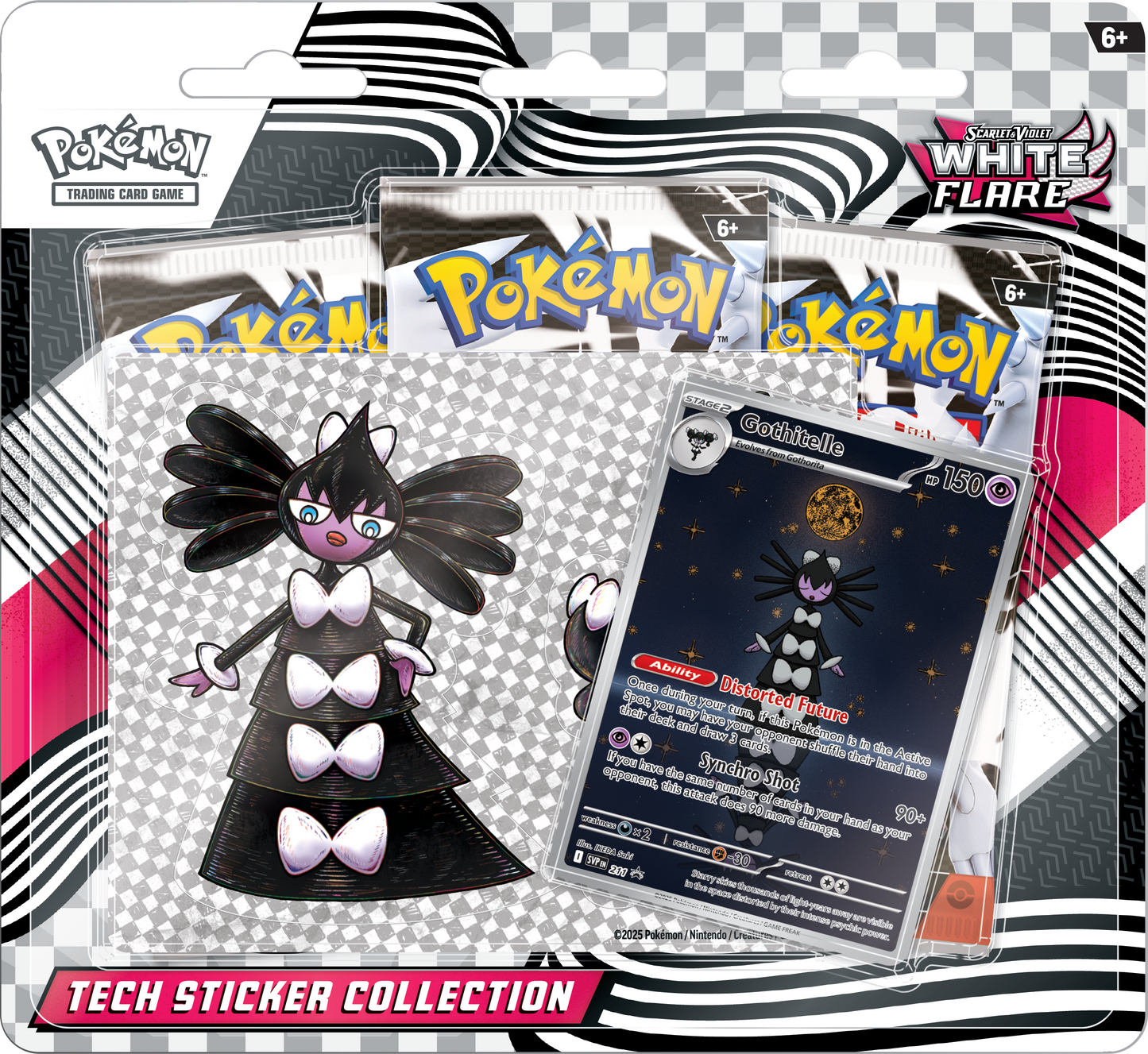 Scarlet & Violet | White Flare | Tech Sticker Collection