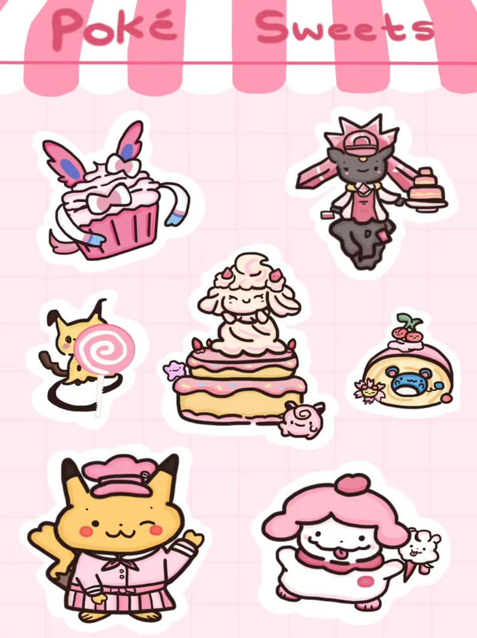 Pokémon Sticker Sheet