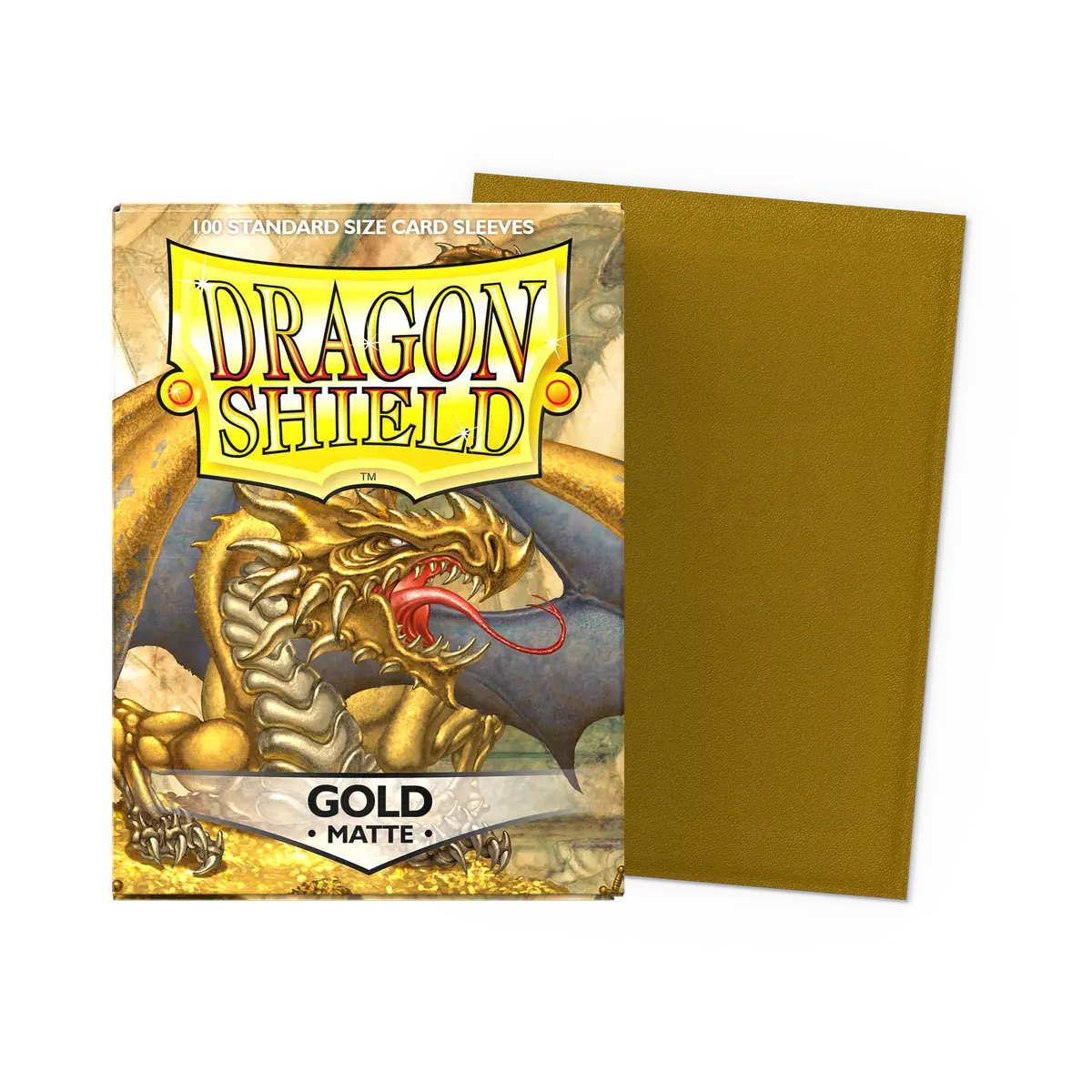 Dragon Shield - 100ct Standard Size - Matte Gold