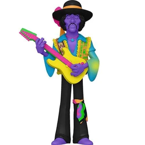 Jimi Hendrix Blacklight 5-Inch Vinyl Gold Figure - Emmett's ToyStop