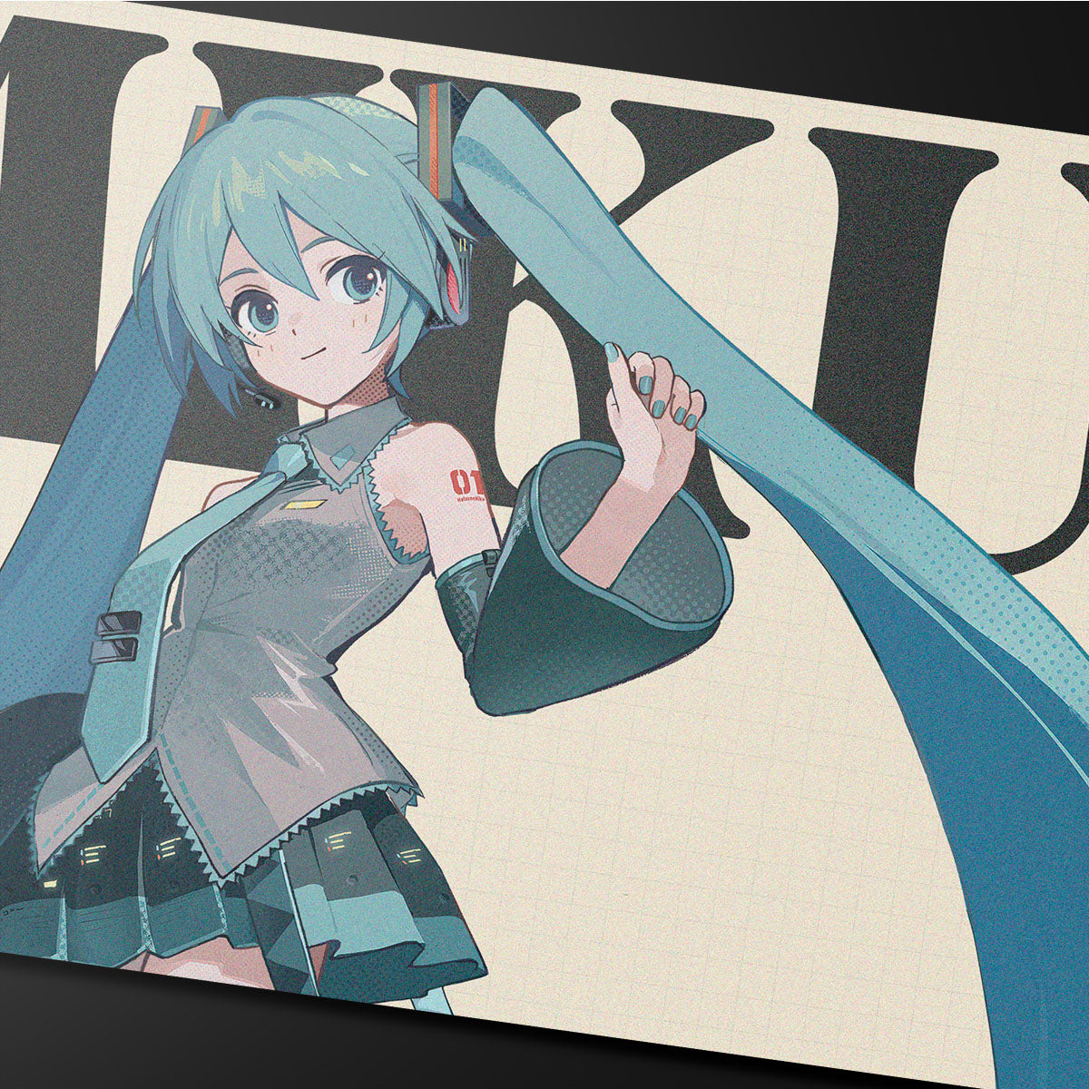 Hatsune Miku Retro Soundscapes Playmat