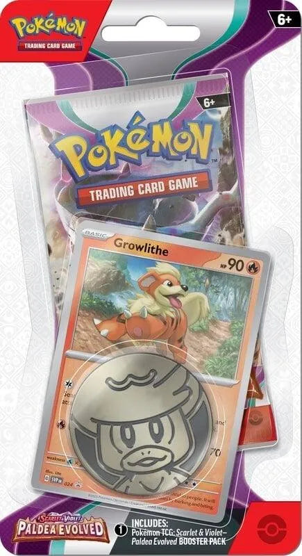 Scarlet & Violet: Paldea Evolved - Single Pack Blister (Growlithe) - Emmett's ToyStop