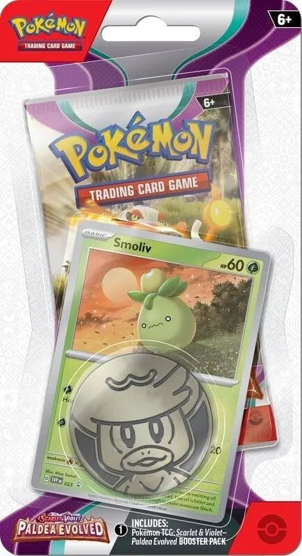 Scarlet & Violet: Paldea Evolved - Single Pack Blister (Smoliv) - Emmett's ToyStop