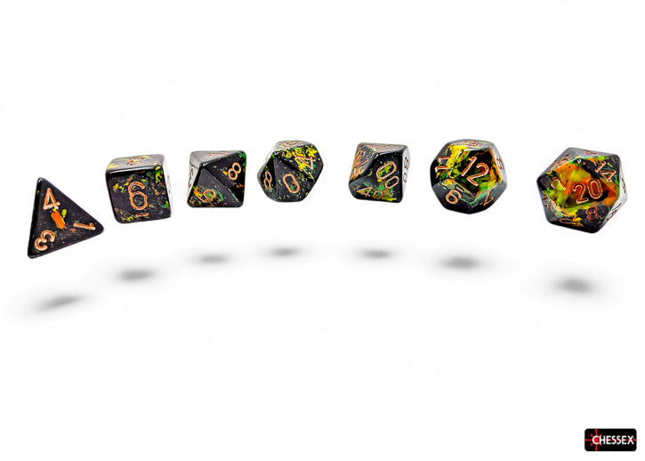 Brush Polyhedral Deep Forest/gold 7-Die Set