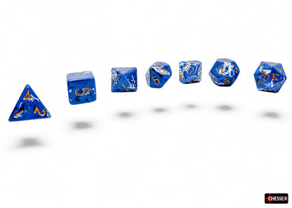 Brush Polyhedral Wavebreak/gold 7-Die Set