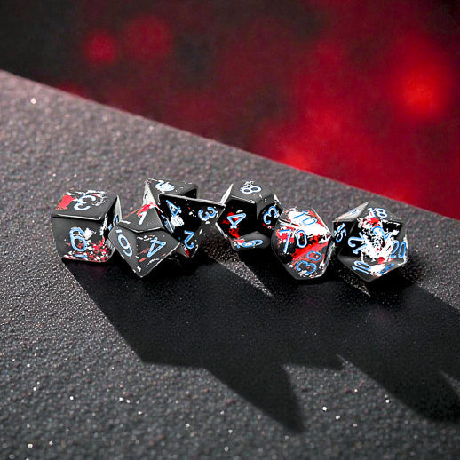 Brush Polyhedral Dark Side/blue 7-Die Set