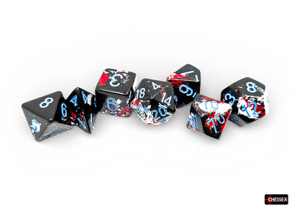 Brush Polyhedral Dark Side/blue 7-Die Set