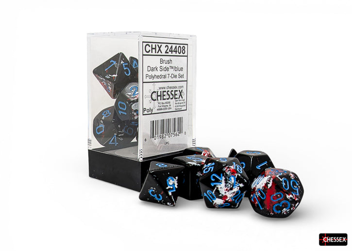 Brush Polyhedral Dark Side/blue 7-Die Set
