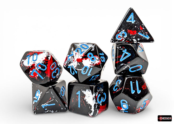 Brush Polyhedral Dark Side/blue 7-Die Set