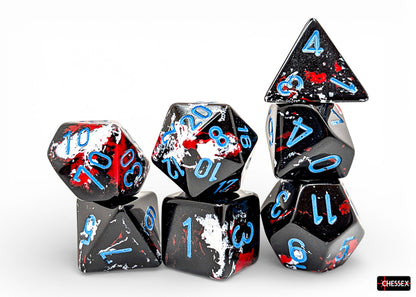 Brush Polyhedral Dark Side/blue 7-Die Set