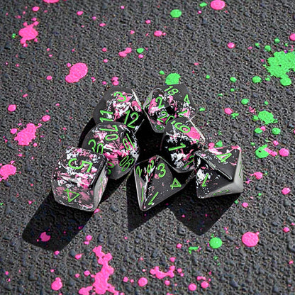 Brush Polyhedral Paintball/green 7-Die Set