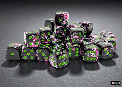 Brush Paintball/green 12mm d6 Dice Block (36 dice)