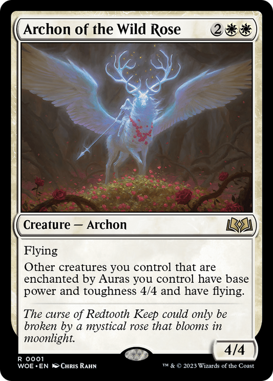 Archon of the Wild Rose (WOE-001) - [Wilds of Eldraine]