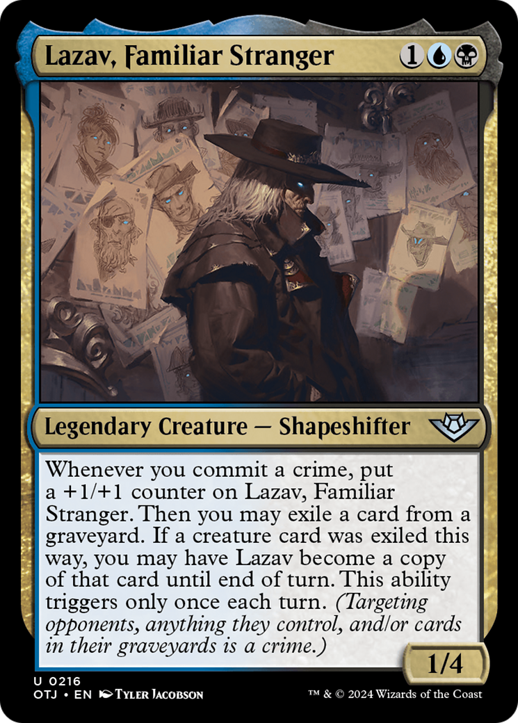 Lazav, Familiar Stranger (OTJ-216) - [Outlaws of Thunder Junction]