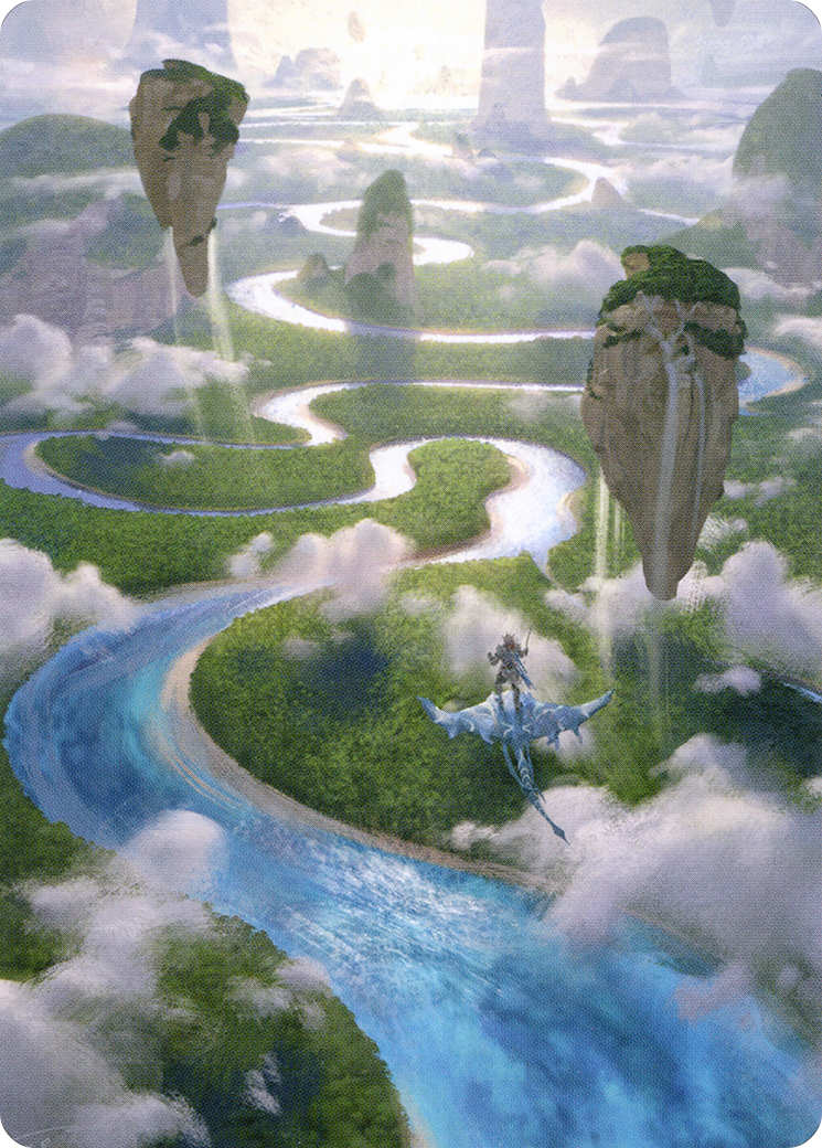 Clearwater Pathway // Clearwater Pathway (AZNR-025) - [Zendikar Rising Art Series] (Borderless) Foil