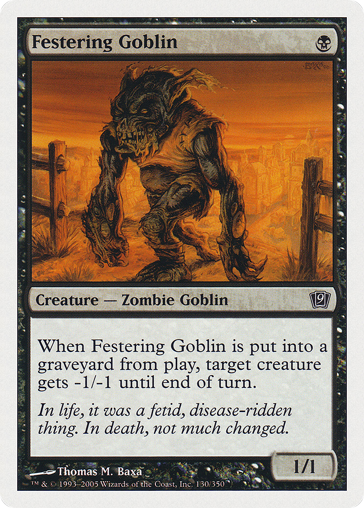 Festering Goblin (9ED-130) - [Ninth Edition]