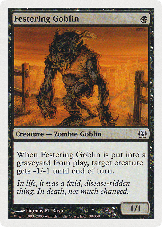 Festering Goblin (9ED-130) - [Ninth Edition]