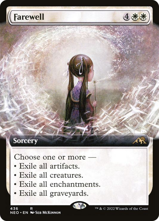 Farewell (NEO-436) - [Kamigawa: Neon Dynasty]: (Extended Art)