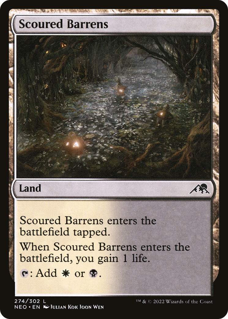 Scoured Barrens (NEO-274) - [Kamigawa: Neon Dynasty]