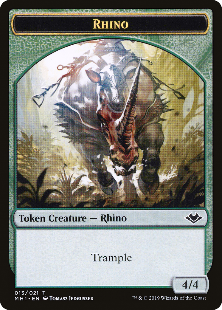 Rhino (TMH1-013) - [Modern Horizons Tokens] Foil