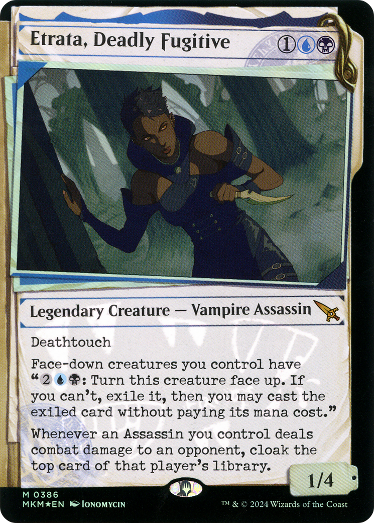 Etrata, Deadly Fugitive (MKM-386) - [Murders at Karlov Manor]: (Showcase) Foil