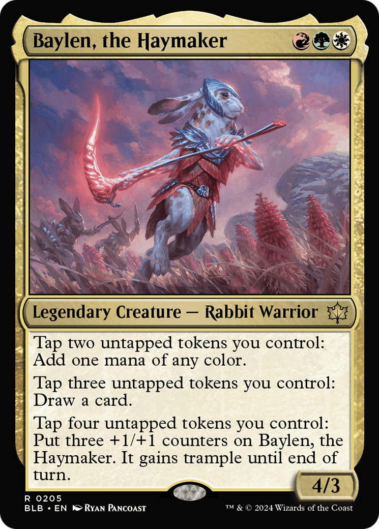 Baylen, the Haymaker (BLB-205) - [Bloomburrow] Foil