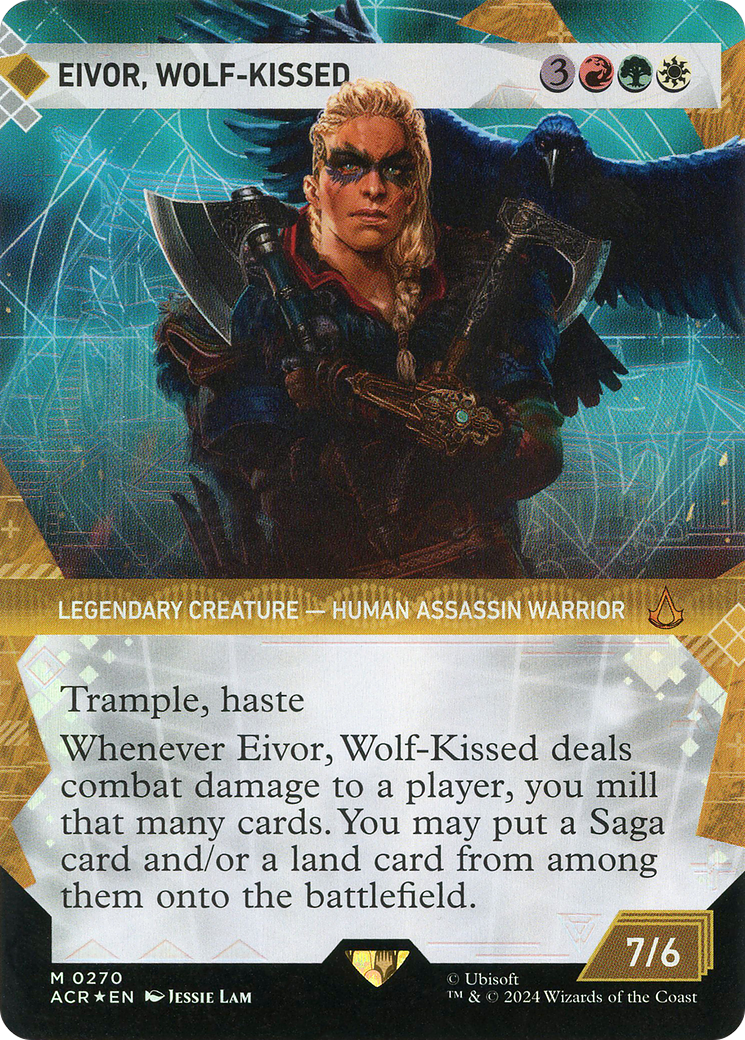 Eivor, Wolf-Kissed (ACR-270) - [Assassin's Creed]: (Showcase) (Borderless) Foil