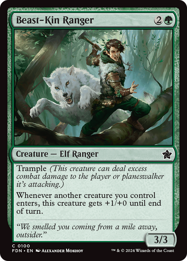 Beast-Kin Ranger (FDN-100) - [Foundations] Foil