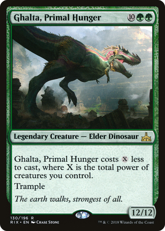 Ghalta, Primal Hunger (RIX-130) - [Rivals of Ixalan] Foil