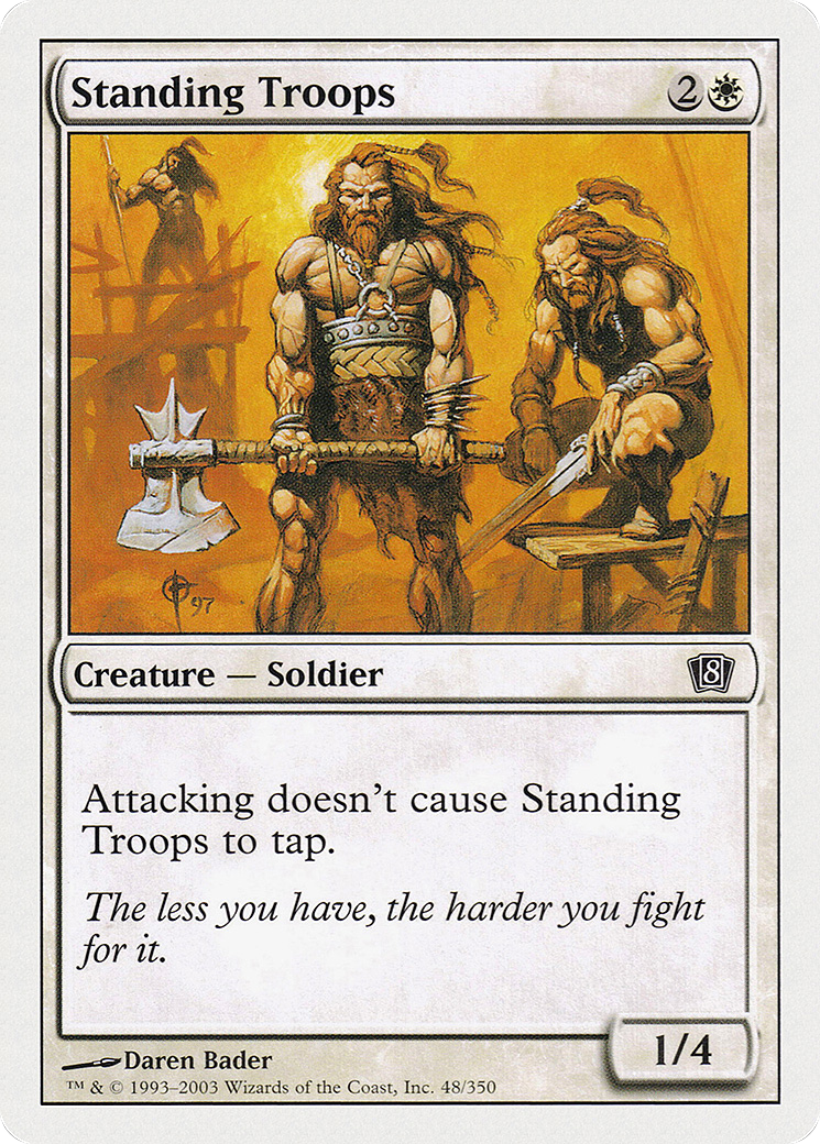 Standing Troops (8ED-048) - [Eighth Edition]