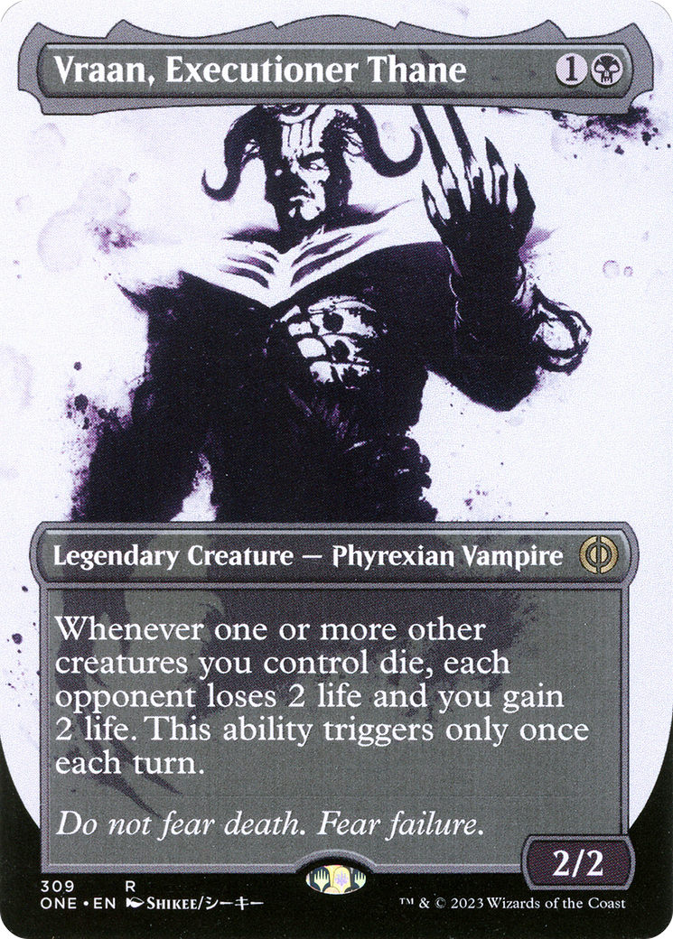 Vraan, Executioner Thane (ONE-309) - [Phyrexia: All Will Be One]: (Showcase) (Borderless)