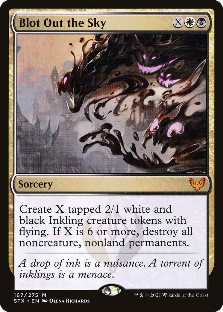 Blot Out the Sky (STX-167) - [Strixhaven: School of Mages] Foil