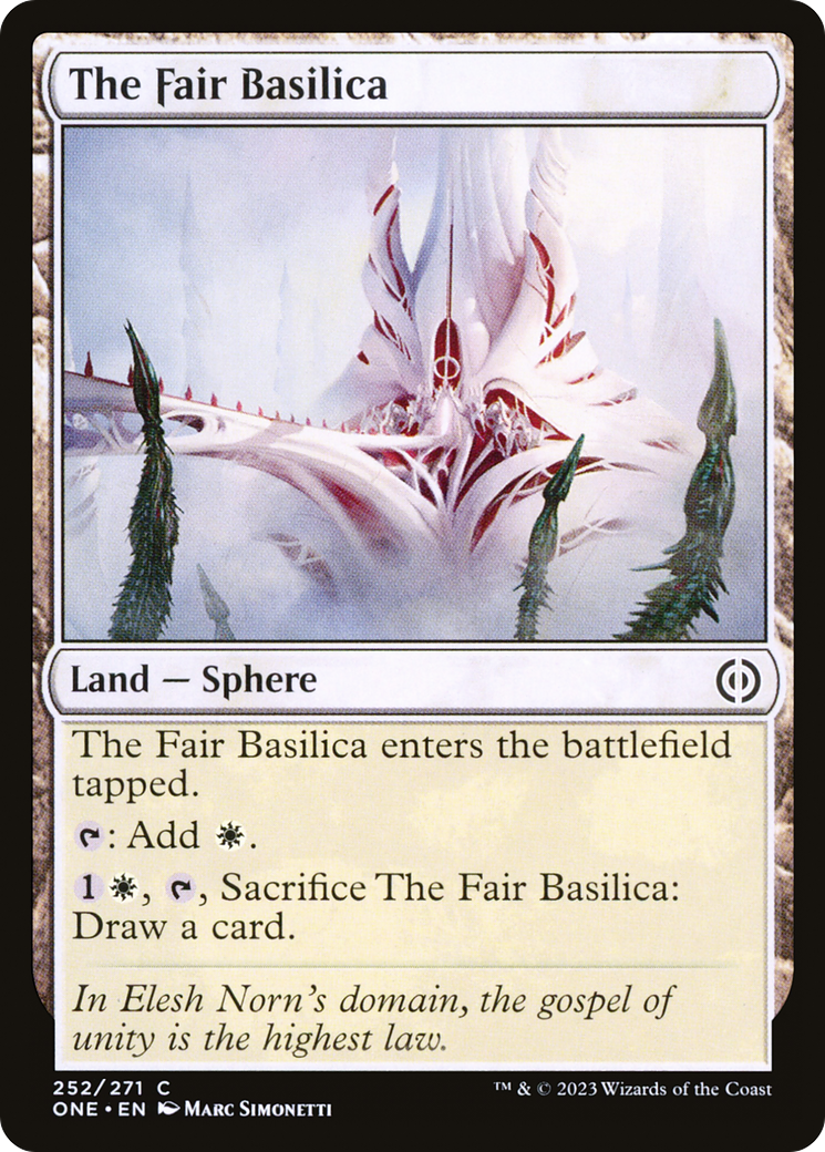 The Fair Basilica (ONE-252) - [Phyrexia: All Will Be One] Foil