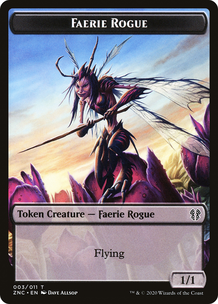 Faerie Rogue (TZNC-003) - [Zendikar Rising Commander Tokens]
