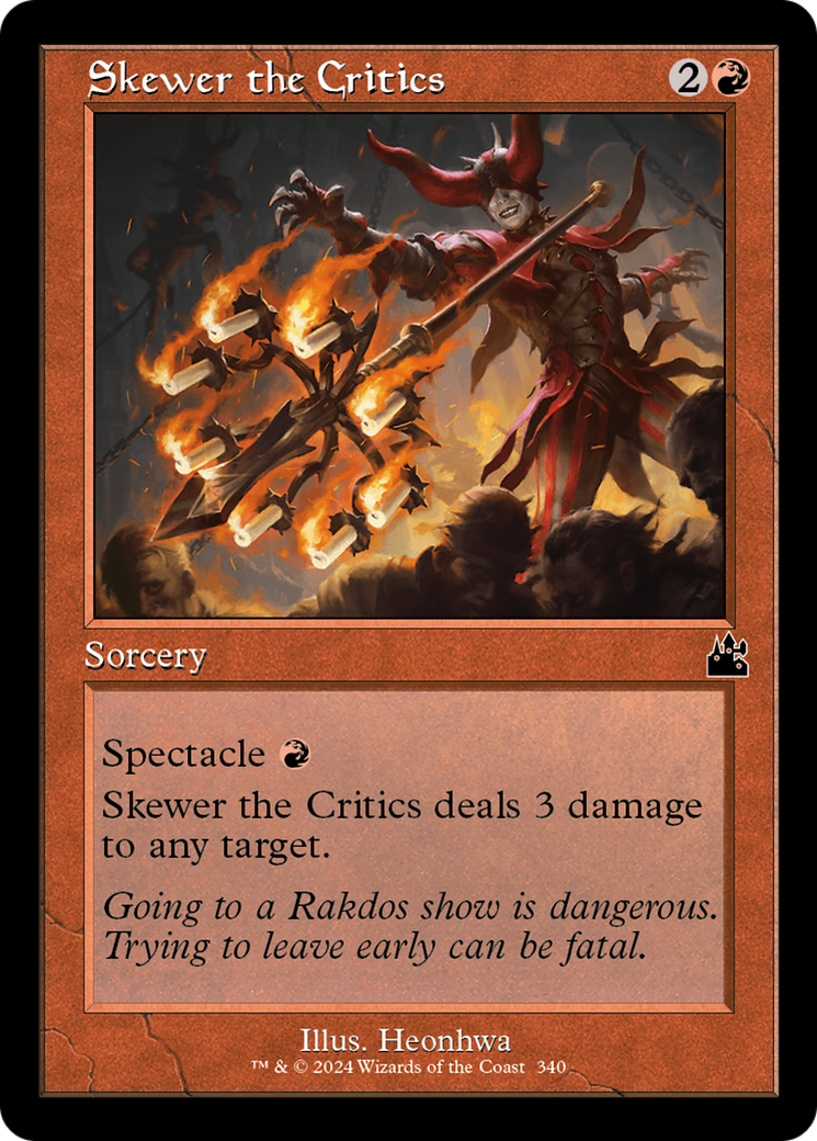 Skewer the Critics (RVR-340) - [Ravnica Remastered]